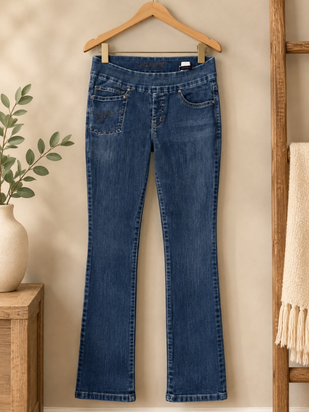 JAG Jeans Size 10 High Rise Slim Leg Pull-On Stretch Jeans